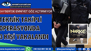 Teknik Takipli Operasyonda 3 Kişi Yakalandı