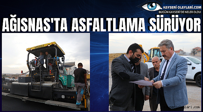Ağırnas'ta Asfaltlama Sürüyor
