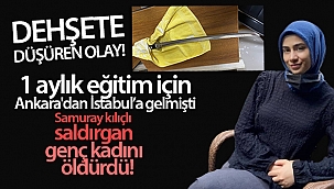 Ataşehir'de samuray kılıçlı saldırgan, genç kadını öldürdü