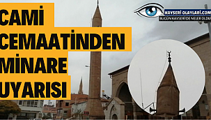 Cami Cemaatinden Minare Uyarısı