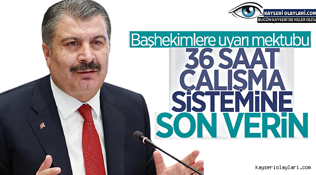 Fahrettin Koca'dan başhekimlere Mektup