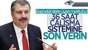 Fahrettin Koca'dan başhekimlere Mektup