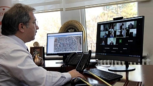 Kayseri'de çevre illerdeki TURKOVAC gönüllüleri için online toplantı yapıldı