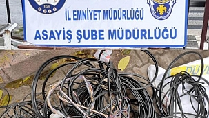 Kayseri'de eşya ve kablo hırsızları suçüstü yakalandı