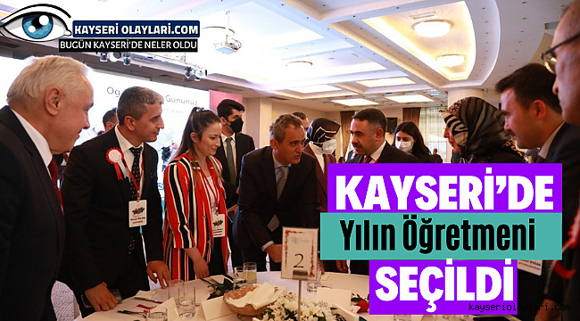 Kayseri'de Yılın Öğretmeni Seçildi