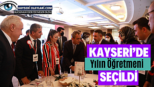 Kayseri'de Yılın Öğretmeni Seçildi