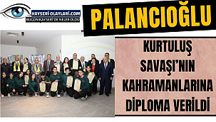 Kurtuluş Savaşı'nın Kahramanlarına Diploma Verildi
