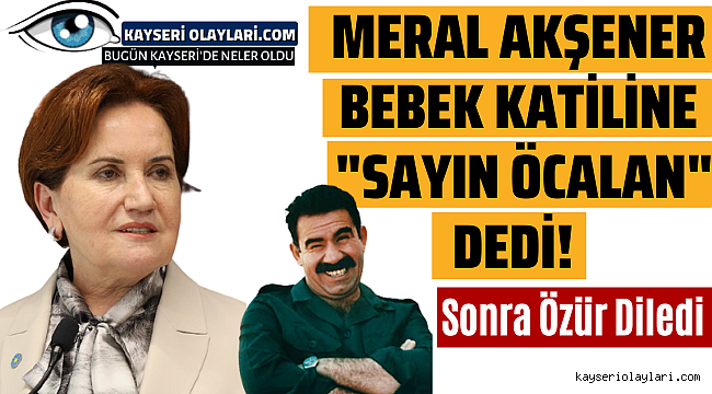 Meral Akşener "Sayın Öcalan" dedi! Ardından hemen özür diledi 