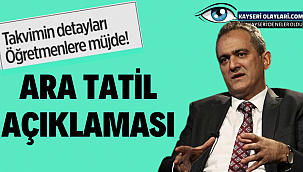 Milli Eğitim Bakanından flaş ara tatil açıklaması! Öğretmenler izinli mi olacak?