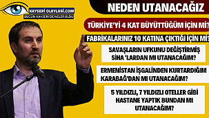 Mustafa Şen Kayseri'den Seslendi Neden Utanacağız