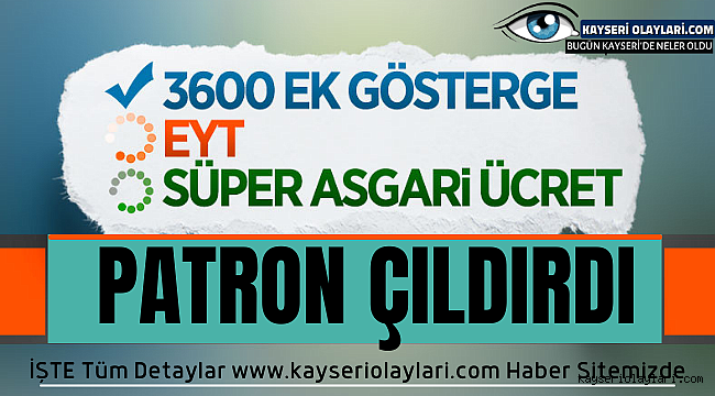 Patron Çıldırdı! AK Parti'nin gündemindeki Yeni Çalışmalar