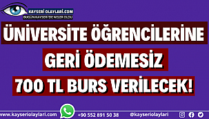 Üniversite öğrencilerine geri ödemesiz 700 TL burs verilecek! İşte Tüm Detaylar