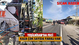 Yeşilhisar'da Feci Kaza Çok Sayıda Yaralı Var