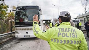 Ankara'da yolcu otobüslerine kış lastiği denetimi