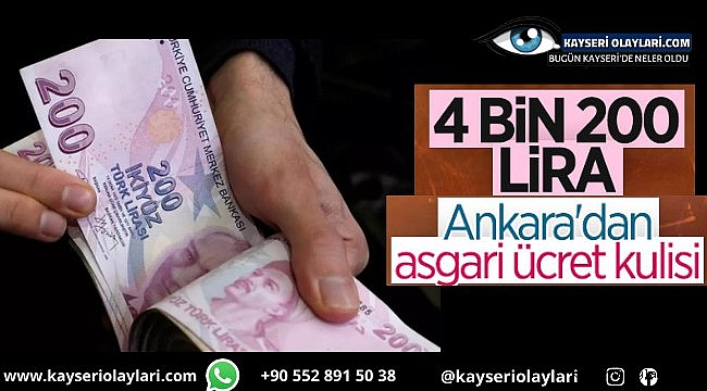 Asgari ücret 4 bin 200 lira olacak iddiası