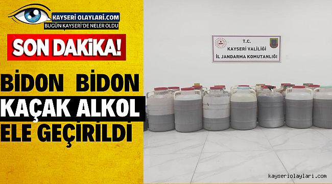 Bidon Bidon Kacak Alkol Ele Gecirildi!