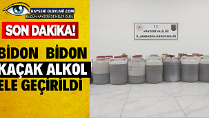 Bidon Bidon Kacak Alkol Ele Gecirildi!