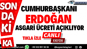 Canlı Yayın İzle Cumhurbaşkanı Recep Tayyip Erdoğan, 2022 Yılı Asgari Ücreti Açıklıyor 