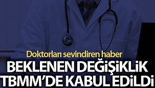 Doktorlara ek ödeme ve ek göstergelerinde değişiklik TBMM'de kabul edildi