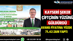 Kayseri Şeker Çiftçinin Yüzünü Güldürdü Avans Fiyatına Yüzde 71.42 Zam Yaptı 