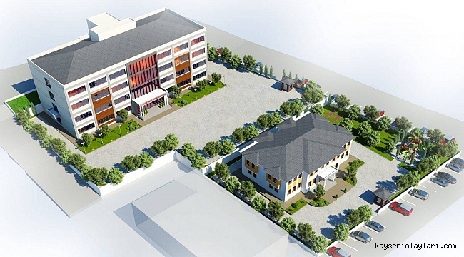 Melikgazi'de Bir Okulun Daha Temeli Atılıyor