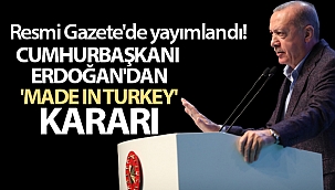 Resmi Gazete'de yayımlandı! Cumhurbaşkanı Erdoğan'dan 'Türkiye' kararı