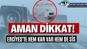 Aman Dikkat! Erciyes'te Hem Kar Var Hem De Sis 