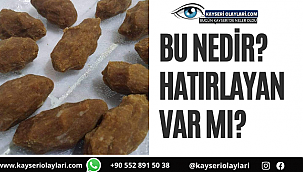 Bu nedir? Hatırlayan var mı? 