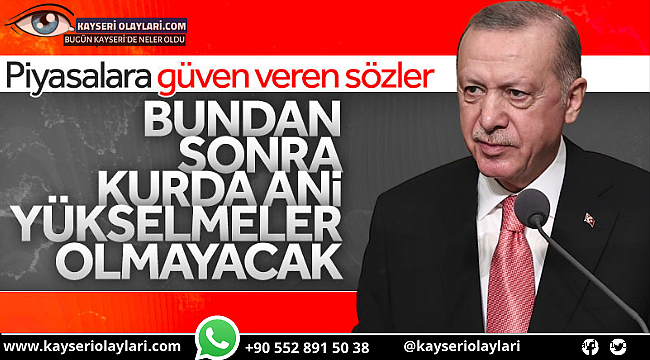 Cumhurbaşkanı Erdoğan'dan döviz kurları ve enflasyon ile Alakalı Önemli Açıklamalar