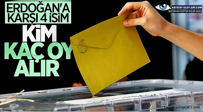 Erdoğan'a Karşı Kim Kaç Oy Alır Anketi Yapıldı! İşte O sonuclar