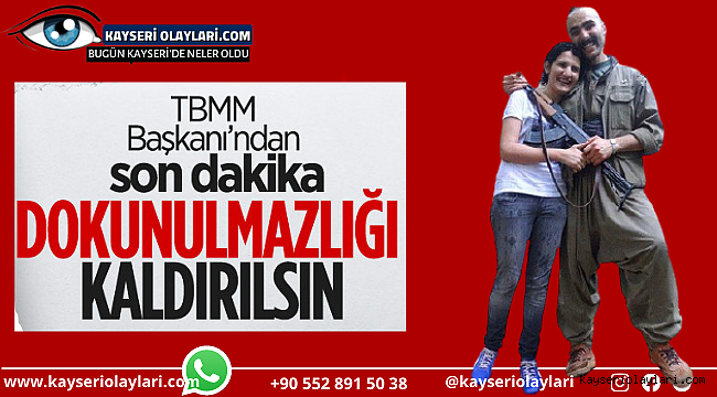 Meclis Başkanından terör kampında fotoğrafı çıkan HDP'li Semra Güzel açıklaması
