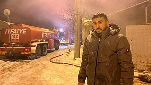 Saatlerce süren yangında 80 kadar hayvan telef oldu