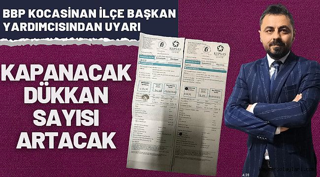 Büyük Birlik Partisi Kocasinan İlçe Başkan Yardımcısı Uyardı