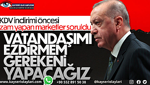 Erdoğan'dan Önemli Açıklama!