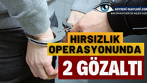 Hırsızlık operasyonunda 2 gözaltı