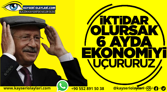 İktidar olursak Ekonomiyi Uçururuz 