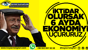 İktidar olursak Ekonomiyi Uçururuz 