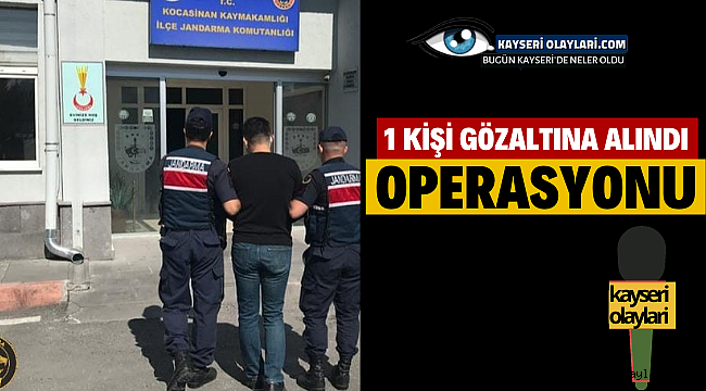 Kayseri'de Terör Operasyonu 1 Gözaltı