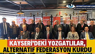 Kayseri'deki Yozgatlılar, alternatif federasyon kurdu