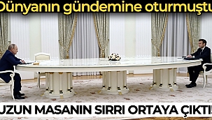 Macron, PCR testini reddettiği için görüşme dev masada yapıldı
