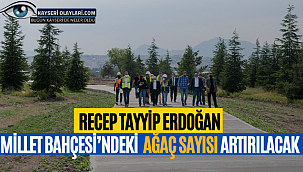 RTE Millet Bahçesi'ndeki ağaç sayısı artırılacak