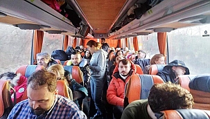 Ukrayna'dan tahliye edildiler! İlk kafile Türkiye yolunda