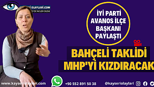(Video) MHP'lileri Kızdıracak Hareket! Avanos İyi Parti İlçe Başkan Devlet Bahçeliyi taklit Etti! 