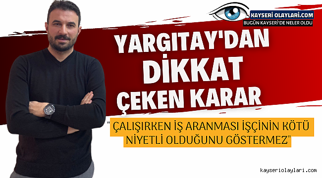 Yargıtay'dan dikkat çeken karar 