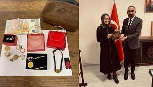 Ağrı'da minibüste düşürülen 100 bin lira değerindeki döviz ve altın sahibine teslim edildi