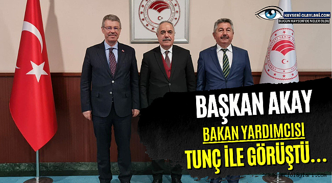 Başkan Akay, Bakan Yardımcısı Tunç İle Görüştü 