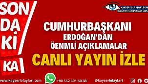 Cumhurbaşkanı Erdoğan'dan Önemli Açıklamalar! Canlı Yayın İzle...