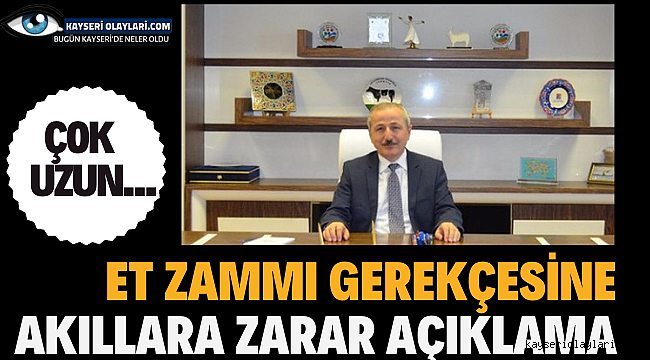 Et Zammı Gerekçesine Akıllara Zarar Açıklama