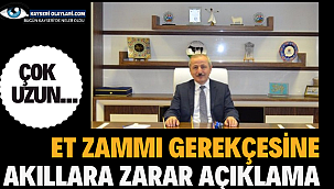 Et Zammı Gerekçesine Akıllara Zarar Açıklama