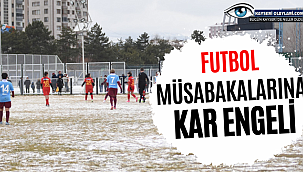 Futbol müsabakalarına kar engeli